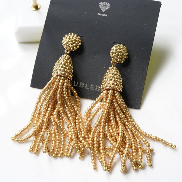 Baublebar Pinata Tassel Earrings Gold - Picture 2 of 2